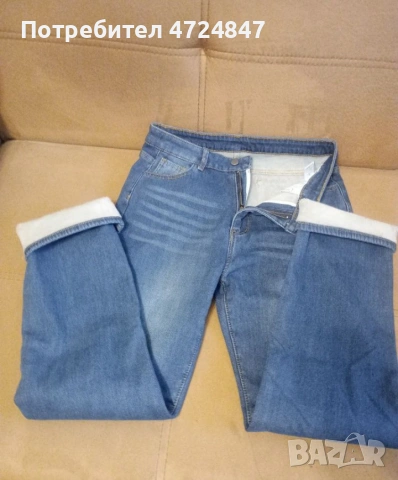 Дамски дънки с подплата, снимка 2 - Дънки - 53298612