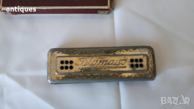 Стара немска хармоника - Diamant D.R.W.Z. - Made in Germany, снимка 2 - Антикварни и старинни предмети - 31438106