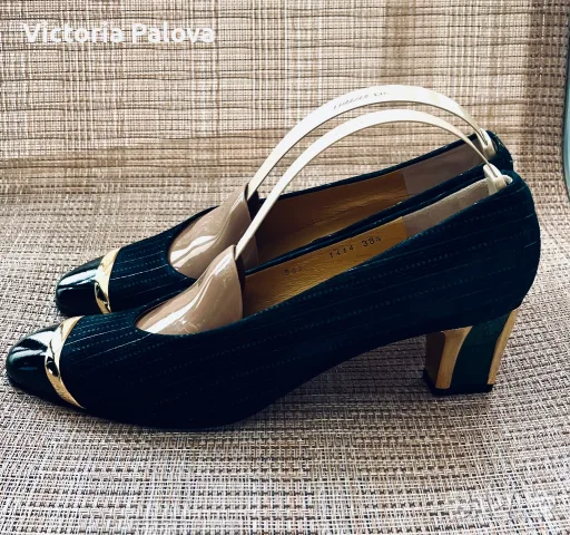 Луксозни италиански обувки Linea Vicari Venezia, 38,5, снимка 8 - Дамски обувки на ток - 55995594