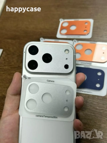 Apple iPhone 17 Pro / 17 Pro Max / Цветен стъклен протектор за камера, снимка 9 - Фолия, протектори - 52523943