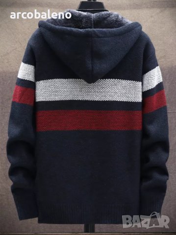 Мъжко есенно-зимно яке с качулка, 5цвята  , снимка 12 - Якета - 39241374