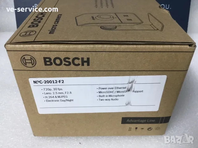Bosch IP камера NPC-20012-F2, 720p, нова, снимка 3 - IP камери - 56430278