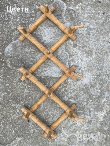 Ретро, дървена закачалка, снимка 6 - Антикварни и старинни предмети - 42414360