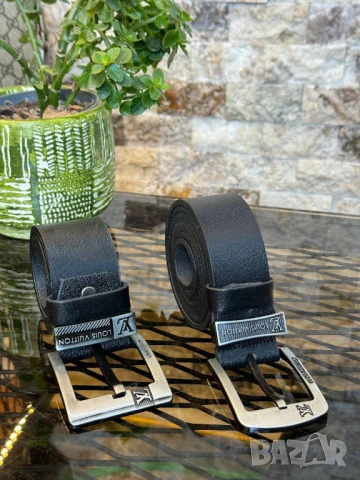 колани от естествена кожа в кутия louis vuitton balenciaga, снимка 15 - Колани - 50776390