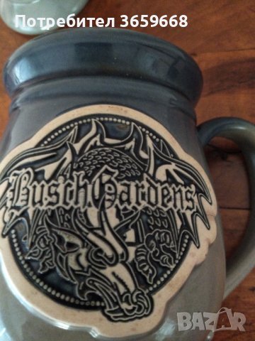 2 халби за бира, английски ,Bush gardens, снимка 3 - Чаши - 42118156