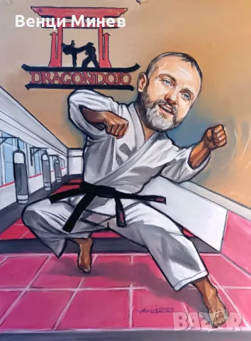 Ръчно рисувани карикатури по снимка, снимка 11 - Картини - 49358865