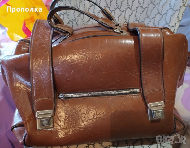 Красиви, впечатляващи, ретро куфар и пътна чанта, снимка 11 - Куфари - 42763967