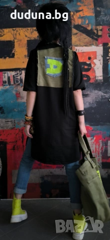 Чаровна дънкова туника в стила на duduna.bg!, снимка 2 - Туники - 54138597