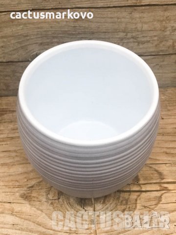 Керамична кашпа, без отвор, снимка 2 - Саксии и кашпи - 37795785