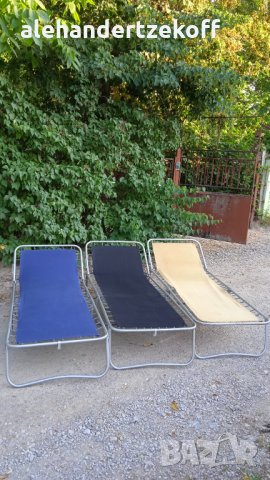 Шезлонг сгъваемо походно легло походни легла класически алуминиеви за градина риболов къмпинг, снимка 13 - Надуваеми легла - 19052491
