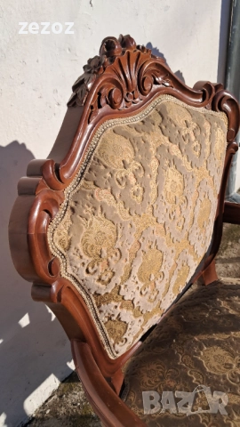 Кресла ретро масив орех №057, снимка 5 - Запалки - 52526473