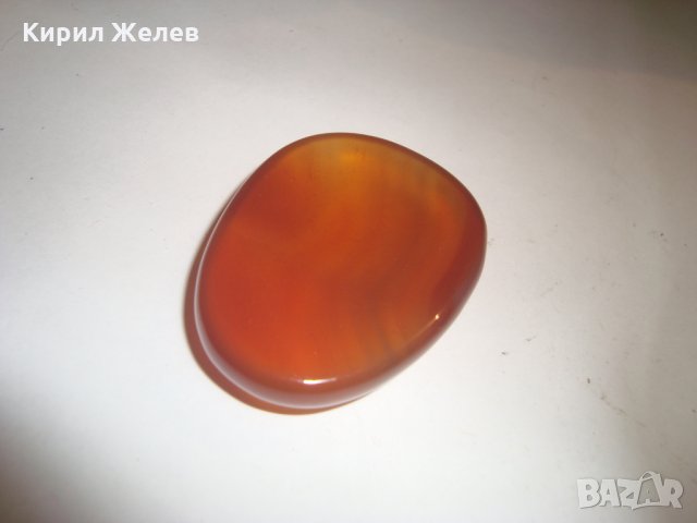 ОГРОМЕН ЮВЕЛИРНО МАЙСТОРСКИ ПОЛИРАН и ШЛИФОВАН НАТУРАЛЕН СКЪПОЦЕНЕН КАМЪК КАРНЕОЛ 3759, снимка 13 - Други - 30550449