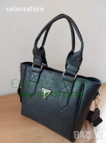 Луксозна Черна чанта Guess-SG77kq, снимка 2 - Чанти - 37179290