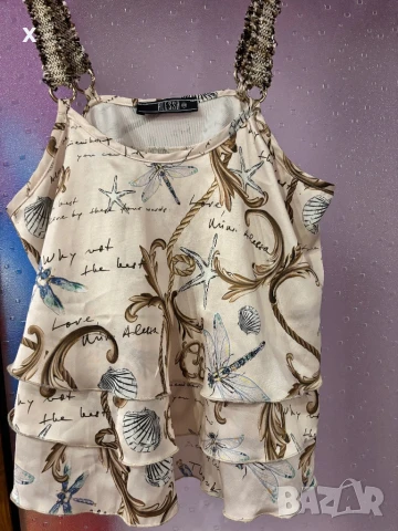 Alessa топ - Beige , снимка 2 - Потници - 50955232