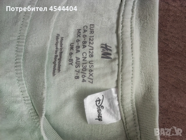 5 памучни блузки с мотиви , снимка 3 - Детски Блузи и туники - 53111832