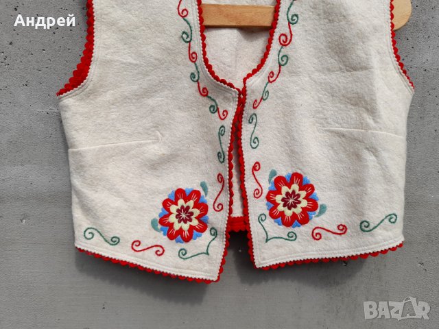 Стар детски етно елек,елече #6, снимка 3 - Антикварни и старинни предмети - 42344279