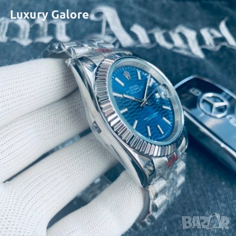 Мъжки часовник Rolex Oyster Perpetual Datejust Blue с автоматичен механизъм, снимка 5 - Мъжки - 37048296