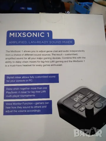Prif MixSonic 1 (Model: MS1UNI-11-MU) геймърски аудио миксер и усилвател за слушалки, снимка 3 - Слушалки за компютър - 55948417