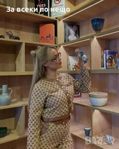 Gucci Дамски Къс Летен Луксозен Сет От Две Части Гучи Код A498, снимка 6 - Комплекти - 50104183