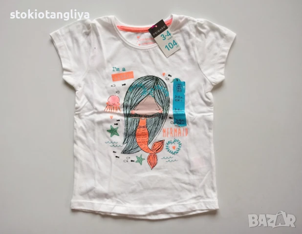 Тениска за момиче, размер 4-5 г, ръст 110 см