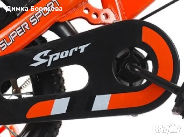 Детски велосипед с противоплъзгащи се гуми и светещи помощни колела, снимка 12 - Велосипеди - 49786642