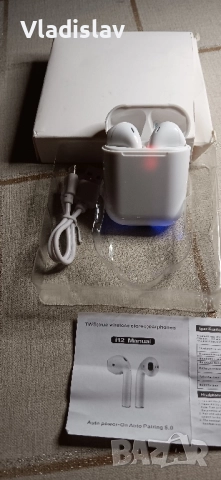 Безжични слушалки i12 TWS, снимка 2 - Безжични слушалки - 52349332