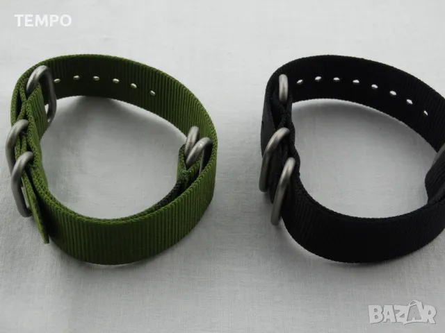 КАИШКА ZULU ЧЕРНА- 20мм + ПОДАРЪК, снимка 8 - Каишки за часовници - 44479478