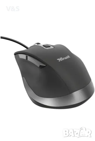 Мишка Trust Fyda, Жична, Ергономична, USB, Черен/Сив, снимка 5 - Клавиатури и мишки - 48244996