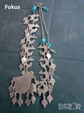 Възрожденски накит с пиленца за носия трепка кучка, снимка 5 - Антикварни и старинни предмети - 50862913