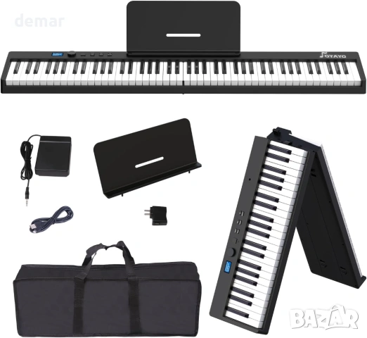 88-клавишно сгъваемо пиано (полупретеглено) електронно пиано