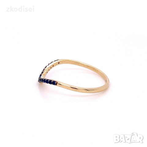 Златен дамски пръстен 0,93гр. размер:55 14кр. проба:585 модел:22115-6, снимка 2 - Пръстени - 44768661