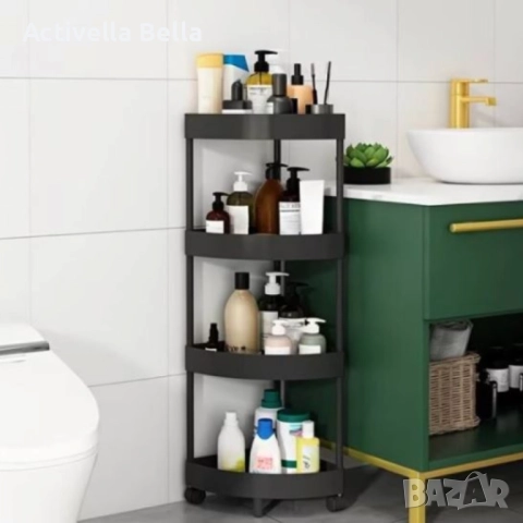 Ъглова въртяща се поставка Corner Storage Rack – максимално използване на всеки сантиметър пространс