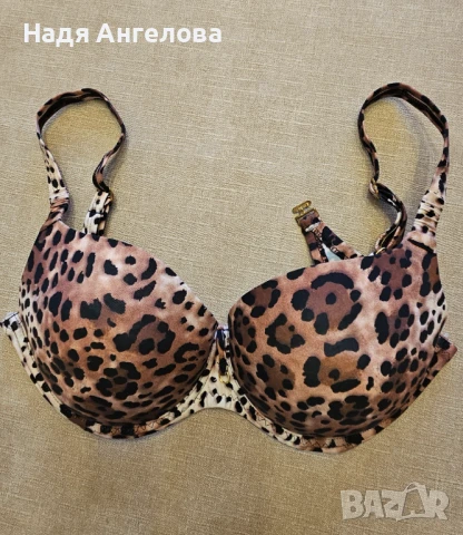 Дамско леопардово горнище на бански - 45лв, снимка 2 - Бански костюми - 50810352