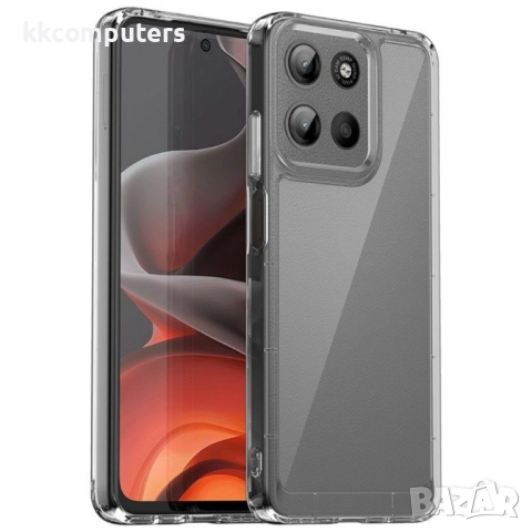 Motorola Moto G05 4G / E15 4G Силиконов Калъф Anti-drop TPU + Acrylic и Протектор, снимка 4 - Калъфи, кейсове - 52674164