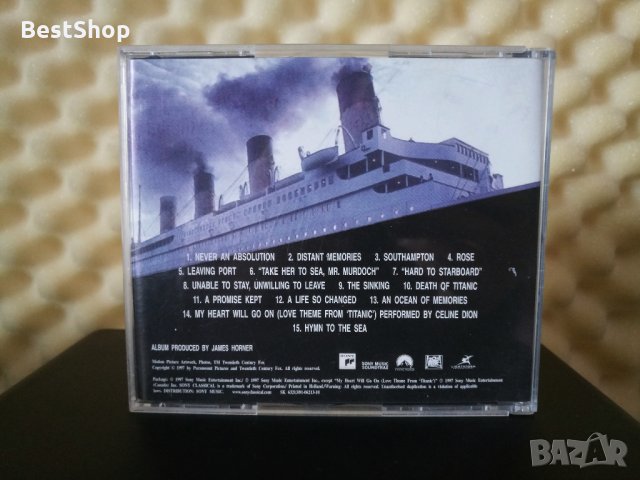 Titanic: Music from the Motion Picture, снимка 2 - CD дискове - 30423428