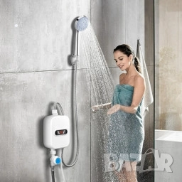 Проточен термостатичен бойлер за мигновена топла вода – Комплект с душ слушалка и регулатор