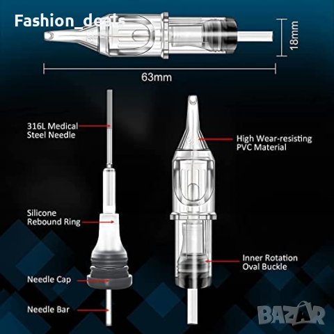 Нов комплект смесени Консумативи Игли мастило татуировка татус начинаещи, снимка 4 - Други - 40435056