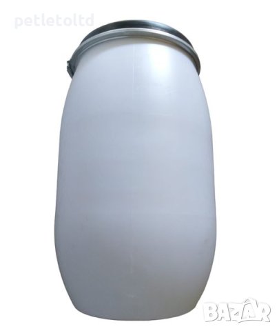 Бидон 120 Л БЯЛ, с метален обръч Румъния