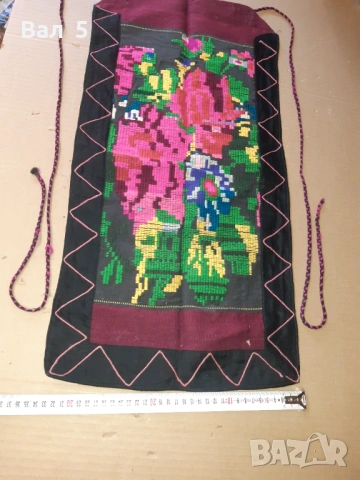 Автентична тъкана рядка вълнена престилка , носия, снимка 2 - Антикварни и старинни предмети - 53874998