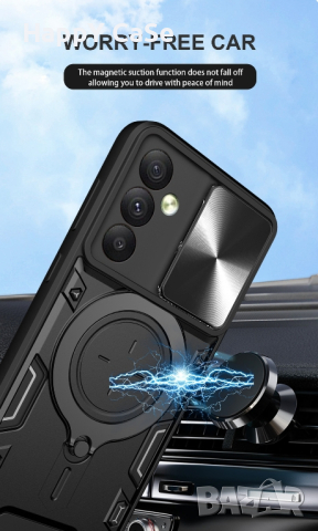 Samsung Galaxy A17 A56 A26 A16 A55 A25 / GIANT RING Удароустойчив кейс гръб калъф с пръстен, снимка 2 - Калъфи, кейсове - 44534003