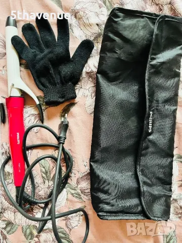 Маша за коса Филипс Philips пълен комплект с торбичка, снимка 4 - Маши за коса - 49135734