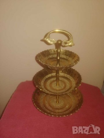 Стара месингова бонбониера. , снимка 2 - Антикварни и старинни предмети - 31463593