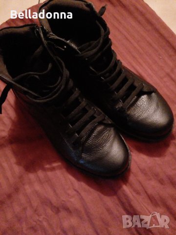 Кубинки кецове естествена кожа унисекс , снимка 4 - Дамски боти - 42546647