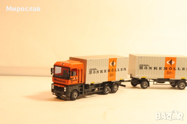 AWM H0 1/87 RENAULT MAGNUM КОЛИЧКА TIR КАМИОН МОДЕЛ, снимка 4 - Колекции - 54212061