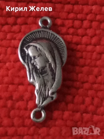 КАТОЛИЧЕСКА СРЕБЪРНА ИКОНКА ЛАКИРАНО СРЕБРО 925 ИКОНА За МОЛИТВЕНА ОГЪРЛИЦА Тип БРОЕНИЦА 31609, снимка 9 - Колиета, медальони, синджири - 50542201
