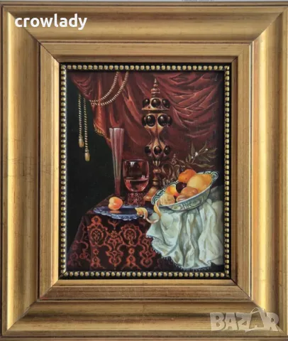 Ева Богданова Димитрова Натюрморт Уникална миниатюра 1990те години 