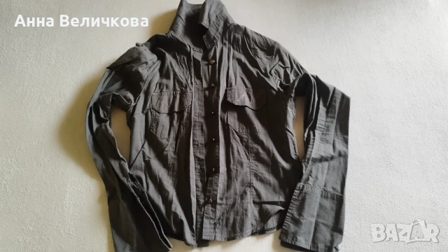 Продавам дамски ризи къс и дълъг ръкав по 7 лв, снимка 12 - Тениски - 51407441