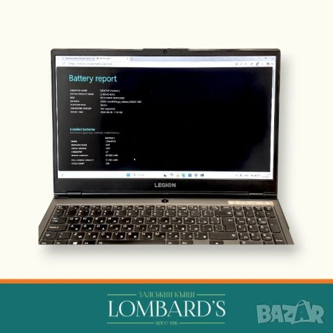 Лаптоп Lenovo Legion, снимка 3 - Лаптопи за игри - 53367429