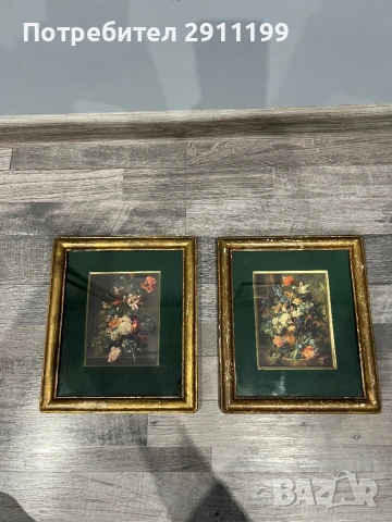Антикварна картина, 2 бр., снимка 8 - Картини - 54303852