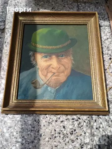 Картина масло G.Krause, снимка 7 - Антикварни и старинни предмети - 50127058